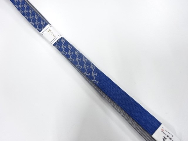  大特価品　未使用品　雅織工房　本藍染　桂秀　正絹　手組帯締め
